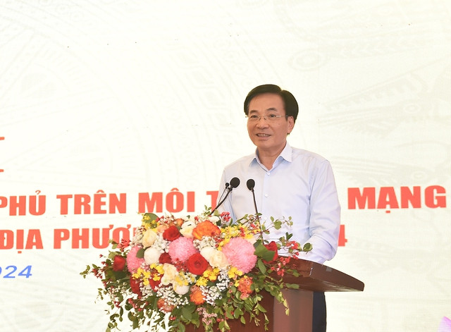 Bộ trưởng, Chủ nhiệm Văn phòng Chính phủ Trần Văn Sơn phát biêu ý kiến kết luận hội nghị. (Ảnh: VGP)