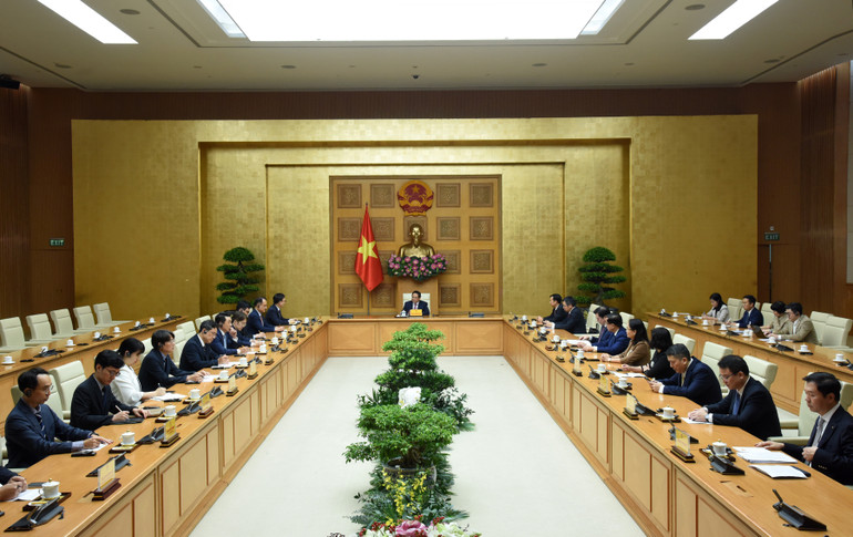 Quang cảnh buổi làm việc (Ảnh: Trần Hải)