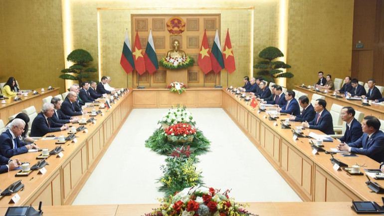 Quang cảnh buổi hội kiến. (Ảnh: Trần Hải)