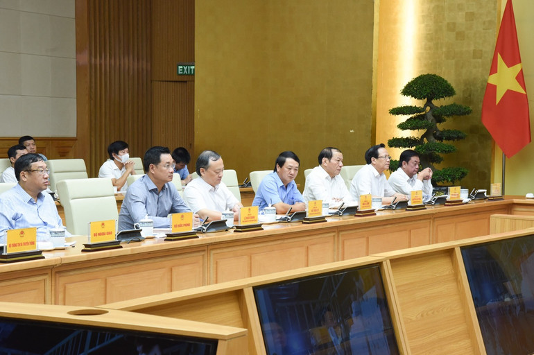 Đại diện lãnh đạo các bộ, ngành Trung ương tham dự Hội nghị. (Ảnh: TRẦN HẢI)