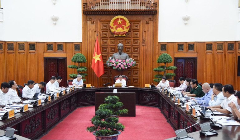 Quang cảnh cuộc họp. (Ảnh: TRẦN HẢI)