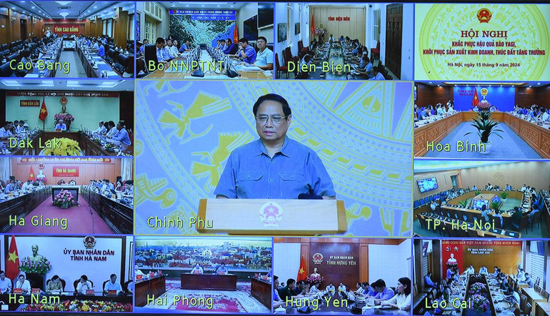 Hội nghị được tổ chức theo hình thức trực tiếp và trực tuyến. (Ảnh: Trần Hải)