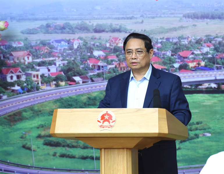 Thủ tướng Phạm Minh Chính phát biểu ý kiến tại Phiên họp. (Ảnh: Trần Hải)