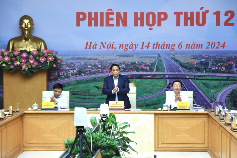 Thủ tướng Phạm Minh Chính chủ trì Phiên họp thứ 12 Ban Chỉ đạo. (Ảnh: Trần Hải)