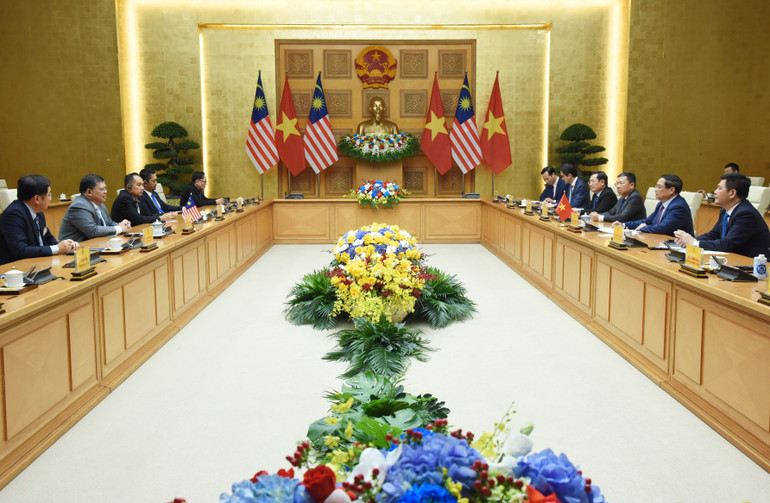 Quang cảnh cuộc hội kiến (Ảnh: Trần Hải).