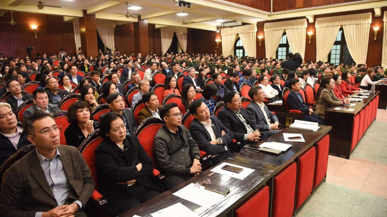 Các đại biểu tham dự Hội nghị. (Ảnh: TRẦN HẢI) Các đại biểu tham dự Hội nghị. (Ảnh: TRẦN HẢI)