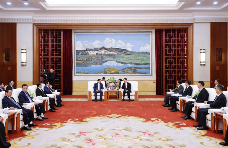 Quang cảnh buổi tiếp. (Ảnh: Nhật Bắc/VGP)