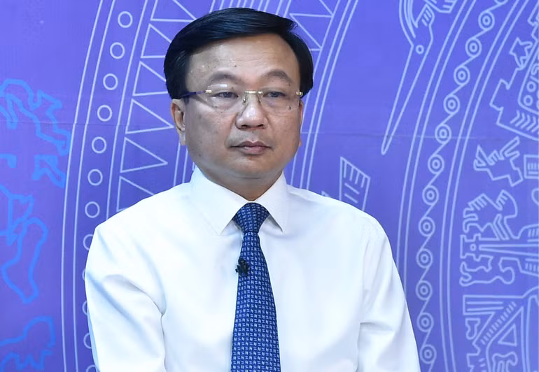 Thứ trưởng Giao thông vận tải Nguyễn Danh Huy tại cuộc toạ đàm (Ảnh: VGP).