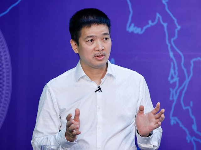 Phó Chủ tịch thường trực Hiệp hội Blockchain Việt Nam Phan Đức Trung chia sẻ về tài sản số hiện nay tại Việt Nam. (Ảnh: Nhật Bắc/VGP)