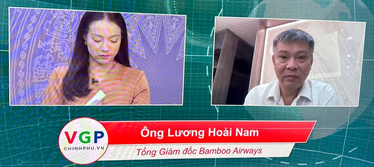 Ông Lương Hoài Nam tham gia tọa đàm qua truyền hình trực tuyến.