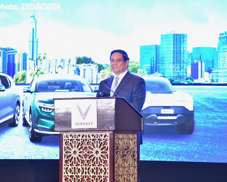 Thủ tướng Phạm Minh Chính phát biểu ý kiến tại buổi lễ (Ảnh: Thanh Giang).