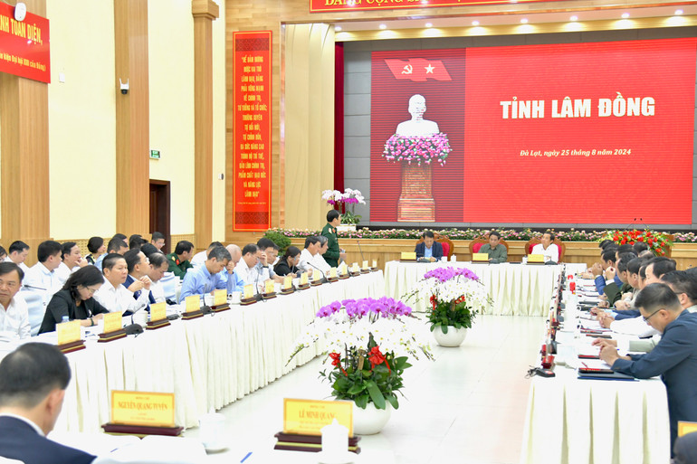 Quang cảnh cuộc làm việc. (Ảnh: Thanh Giang) Quang cảnh cuộc làm việc. (Ảnh: Thanh Giang)