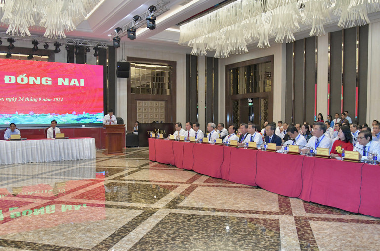 Đại diện lãnh đạo chủ chốt tỉnh Đồng Nai tại buổi làm việc. (Ảnh: Thanh Giang) Đại diện lãnh đạo chủ chốt tỉnh Đồng Nai tại buổi làm việc. (Ảnh: Thanh Giang)