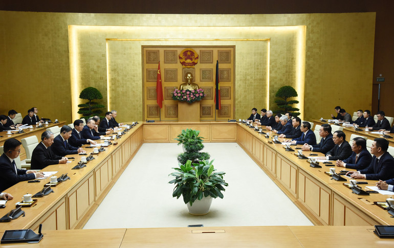 Quang cảnh buổi tiếp.