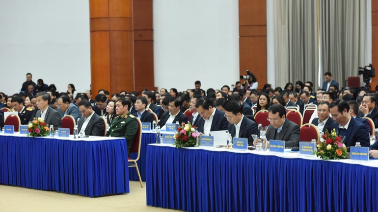 Các đại biểu tham dự Hội nghị. (Ảnh: TRẦN HẢI)