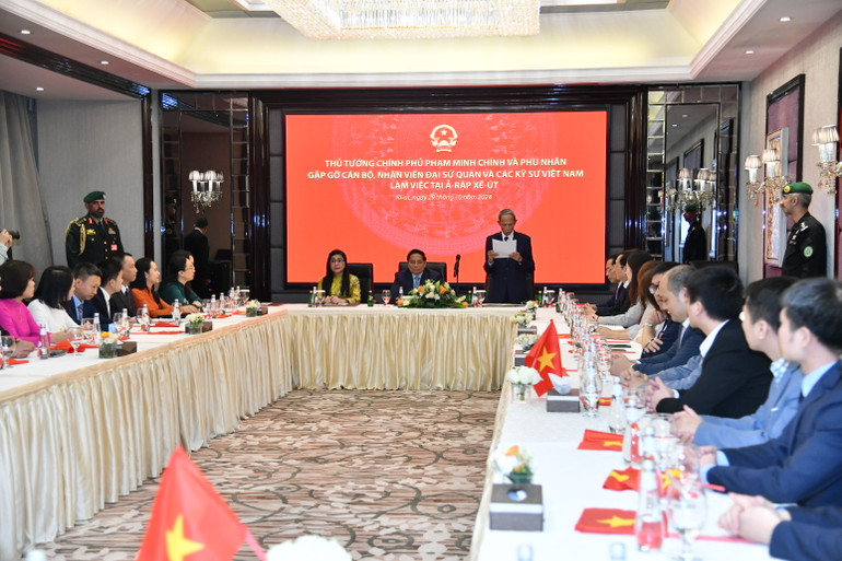 Quang cảnh buổi gặp gỡ (Ảnh: Thanh Giang).