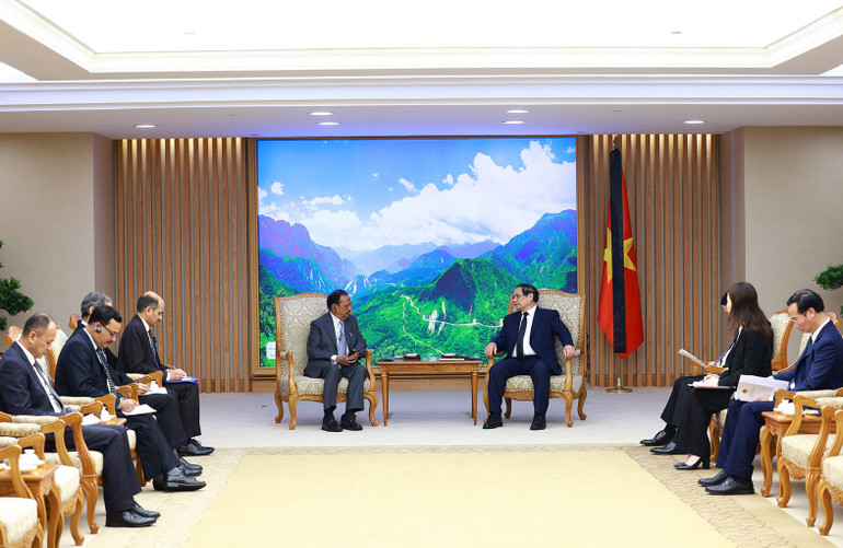 Quang cảnh buổi tiếp. (Ảnh: TRẦN HẢI) Quang cảnh buổi tiếp. (Ảnh: TRẦN HẢI)