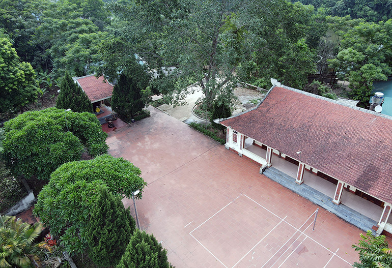 Toàn cảnh Khu di tích Ban Tuyên huấn Trung ương chụp từ trên cao.