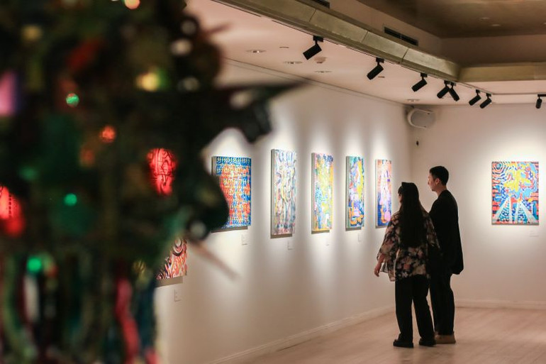 Một phần của không gian triển lãm.