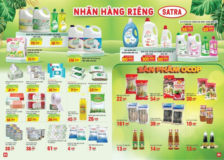 Hệ thống bán lẻ SATRA thường xuyên thực hiện các chương trình khuyến mại nhằm hưởng ứng chương trình kích cầu tiêu dùng của TP Hồ Chí Minh. (Ảnh: Chương trình khuyến mại đang diễn ra tại Hệ thống bán lẻ Satra, từ ngày 31/8 đến 17/9/2023).