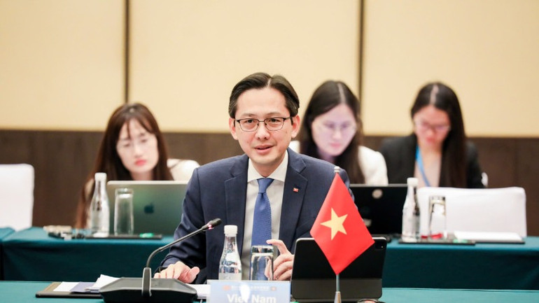 Thứ trưởng Ngoại giao, Trưởng SOM ASEAN Việt Nam Đỗ Hùng Việt. Ảnh: Bộ Ngoại giao Việt Nam