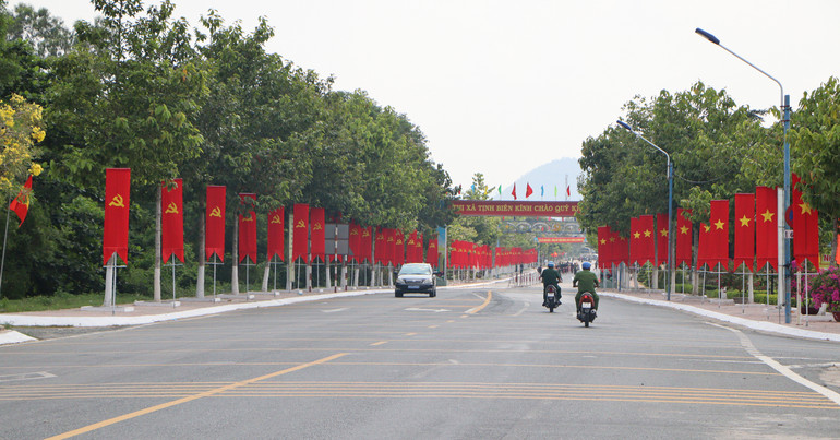 Một góc thị xã Tịnh Biên, tỉnh An Giang.