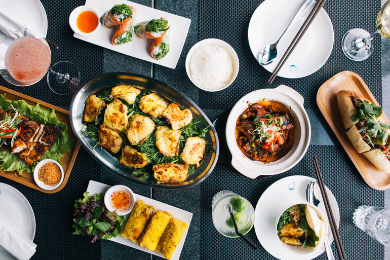 Những món ăn Việt tại nhà hàng SuSu.