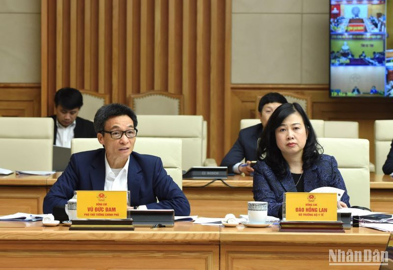 Phó Thủ tướng Vũ Đức Đam, Phó Trưởng Ban Chỉ đạo phát biểu.