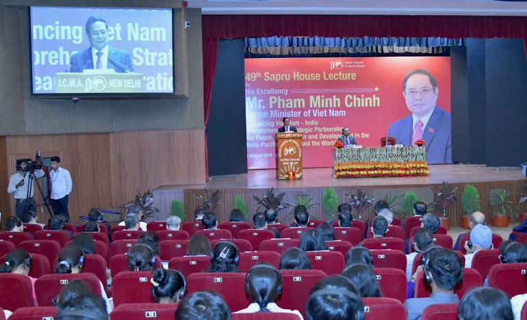 Thủ tướng Phạm Minh Chính phát biểu tại Hội đồng các vấn đề Thế giới (ICWA).