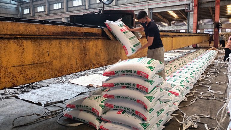 Sản xuất Ure tại Công ty cổ phần Phân đạm và Hoá chất Hà Bắc.