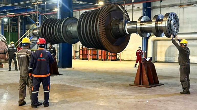 Hoạt động trùng tu tổ máy số 2 Nhà máy Nhiệt điện Vũng Áng 1 được bảo đảm hiệu quả, an toàn.