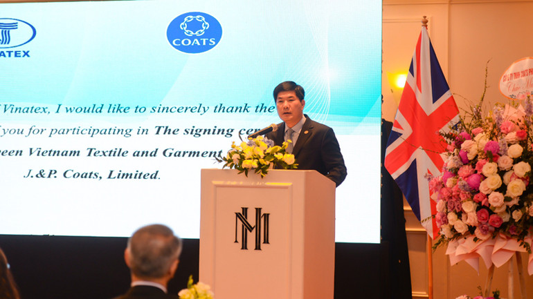 Ông Cao Hữu Hiếu phát biểu tại lễ ký biên bản. Ông Cao Hữu Hiếu phát biểu tại lễ ký biên bản.