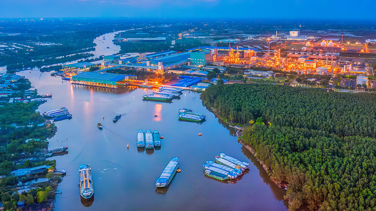 Cụm khí điện đạm Cà Mau.