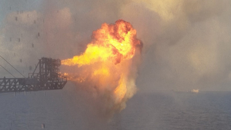 Hình ảnh thử vỉa đối tượng móng tại giếng khoan R-79. Hình ảnh thử vỉa đối tượng móng tại giếng khoan R-79.