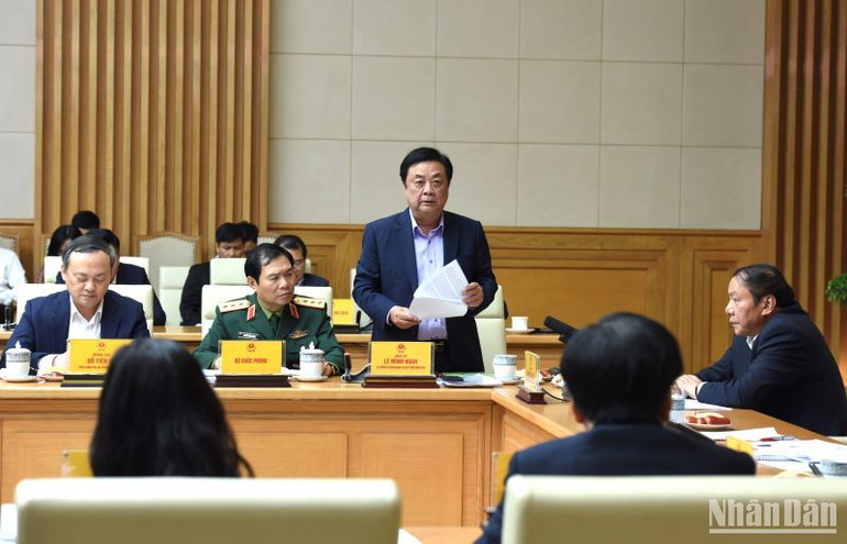 Bộ trưởng Nông nghiệp và Phát triển nông thôn Lê Minh Hoan phát biểu.