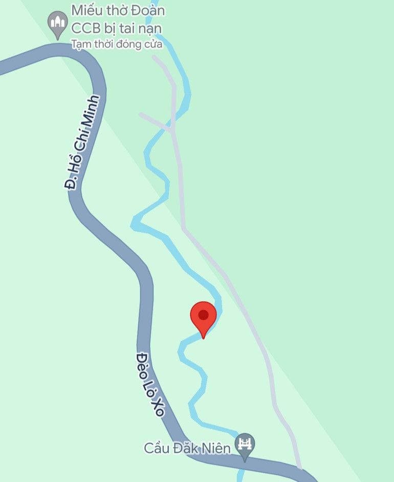 Vị trí vụ tai nạn.