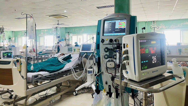 Trang thiết bị tại Bệnh viện đa khoa tỉnh Kon Tum ngày càng hiện đại.