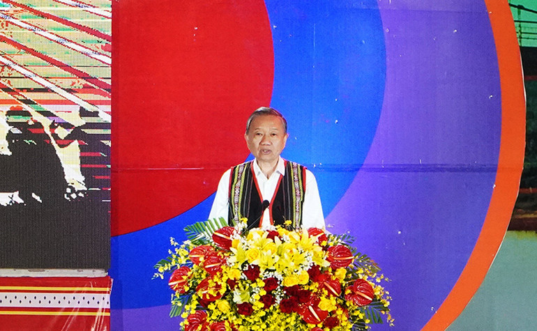 Đại tướng Tô Lâm phát biểu chỉ đạo tại Lễ khai mạc