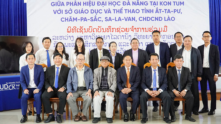 Tăng cường hợp tác giữa phân hiệu với Sở Giáo dục và Thể thao các tỉnh Attapeu, Champasak, Salavan (Lào).