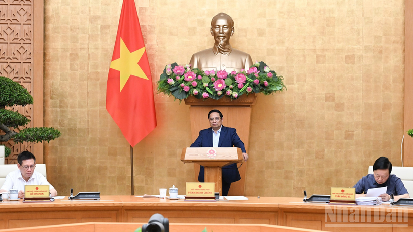 Thủ tướng Phạm Minh Chính dự và chủ trì cuộc họp.