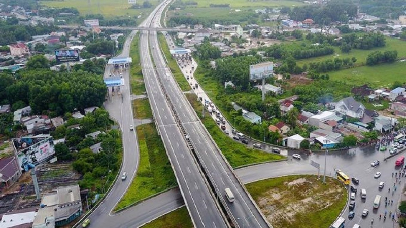 Cao tốc bắc-nam chạy qua sát thành phố Cần Thơ. (Ảnh: Bộ Xây dựng)