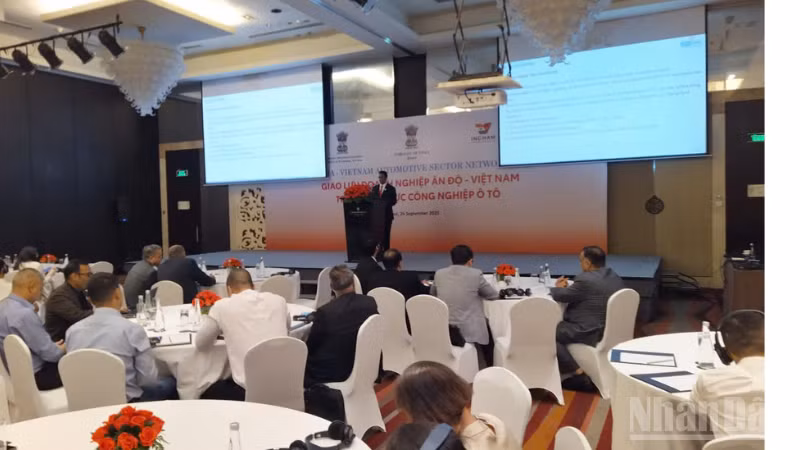 Hình ảnh tại sự kiện Kết nối ngành Công nghiệp ô-tô Ấn Độ-Việt Nam.