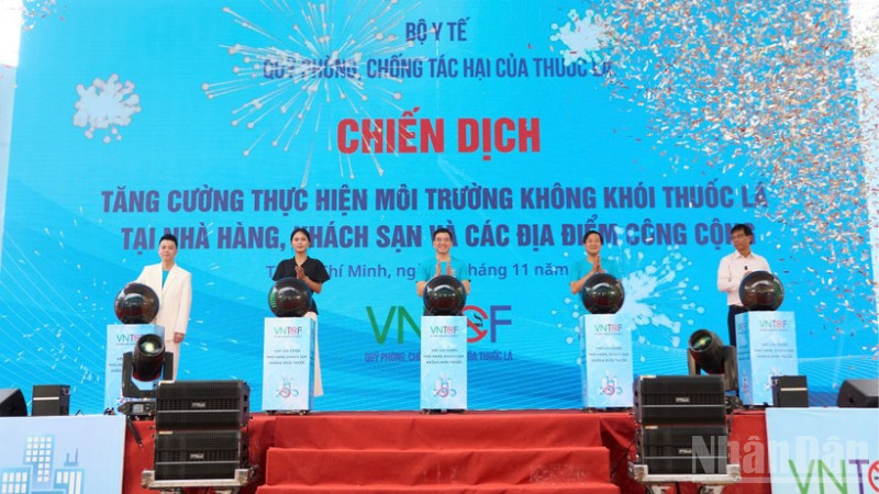 Lễ phát động Chiến dịch tăng cường thực hiện môi trường không khói thuốc lá tại Thành phố Hồ Chí Minh