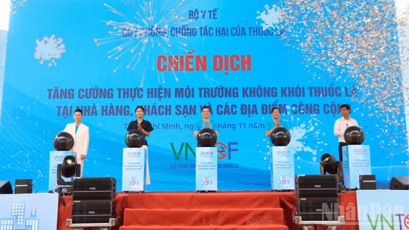 Lễ phát động Chiến dịch tăng cường thực hiện môi trường không khói thuốc lá tại Thành phố Hồ Chí Minh