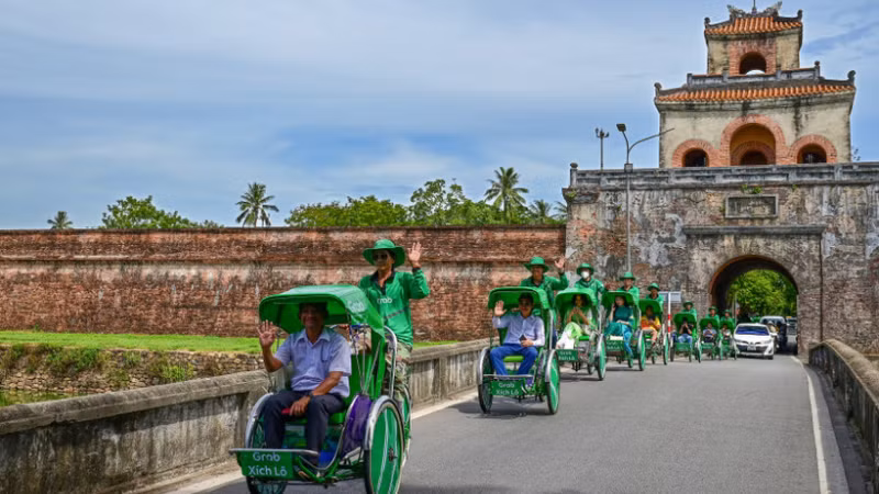 Grab Xích lô sẽ mang đến trải nghiệm độc đáo cho du khách.
