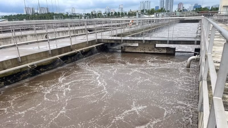 Công nghệ xử lý nước thải hiện đại tại Nhà máy xử lý nước thải Yên Xá. 