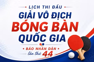 [Infographic] Lịch thi đấu Giải vô địch bóng bàn quốc gia Báo Nhân Dân lần thứ 44