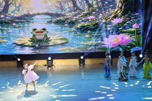 Một tiết mục biểu diễn nghệ thuật tại Lễ trao giải Yoshine Music Festival Toàn quốc 2026. (Ảnh: TIẾN NGUYỄN)