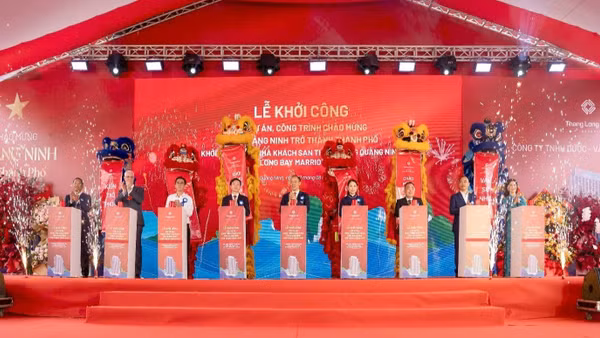 Khởi công Ha Long Bay Marriott Hotel trong thời khắc Quảng Ninh trở thành thành phố. (Ảnh: Vmedia)