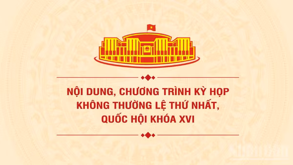 [Infographic] Nội dung, chương trình dự kiến Kỳ họp không thường lệ thứ nhất, Quốc hội khóa XVI